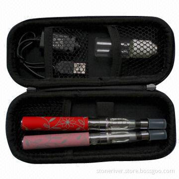 Electronic cigarette, double kits, 2 colored art batteries